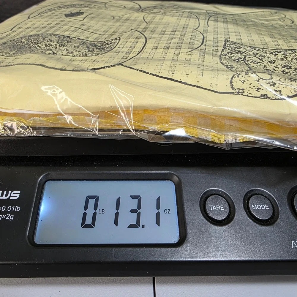 Creature Comforts Jelly Elephant Quilt Kit Nursery Yellow‎ Gingham Vintage 1978